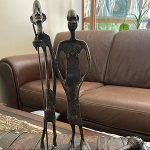 Cast-iron statue